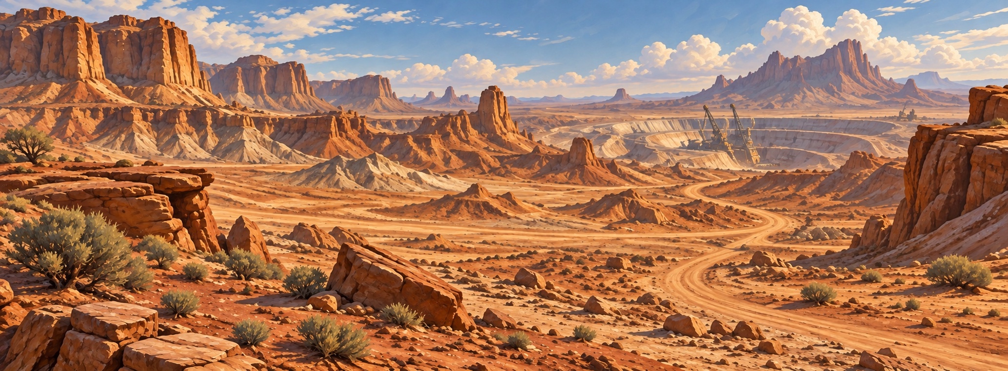 Badlands landscape