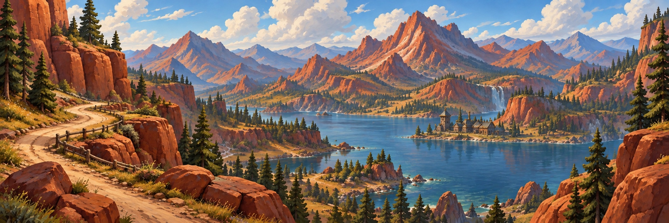 Redridge Mountains landscape